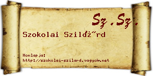 Szokolai Szilárd névjegykártya