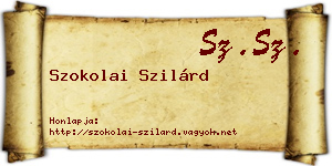 Szokolai Szilárd névjegykártya
